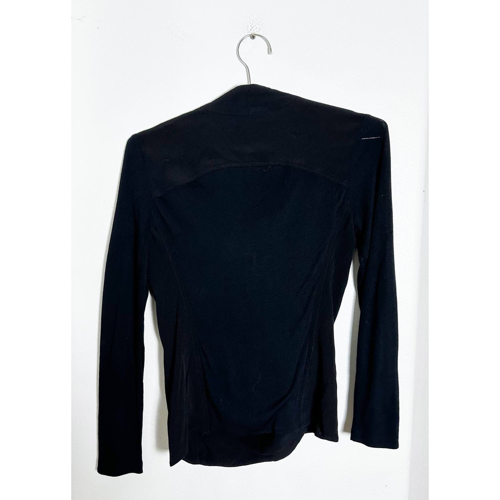 Aritzia Babaton Jacket Womens Size S Black Zip Up Long Sleeve Cowl Neck - Picture 5 of 8
